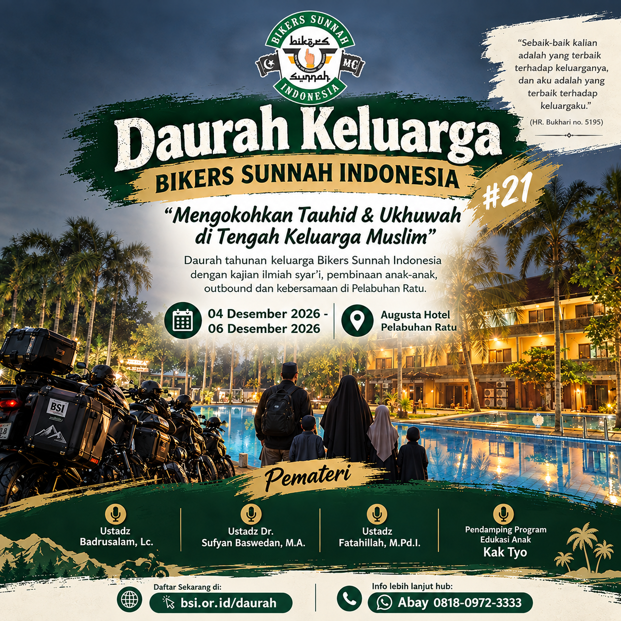 Poster Daurah Keluarga Bikers Sunnah Indonesia #21